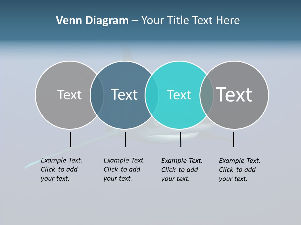 Blue Ocean Shark PowerPoint Template