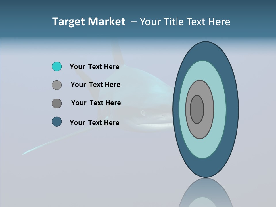 Blue Ocean Shark PowerPoint Template