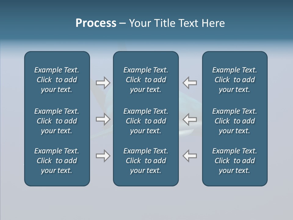 Blue Ocean Shark PowerPoint Template