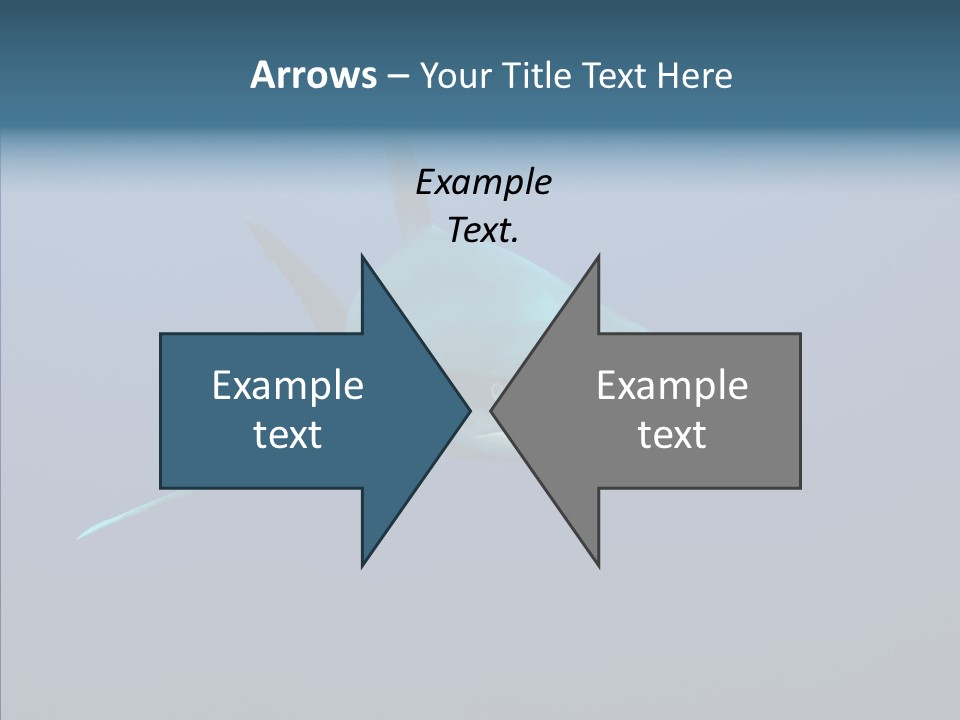 Blue Ocean Shark PowerPoint Template