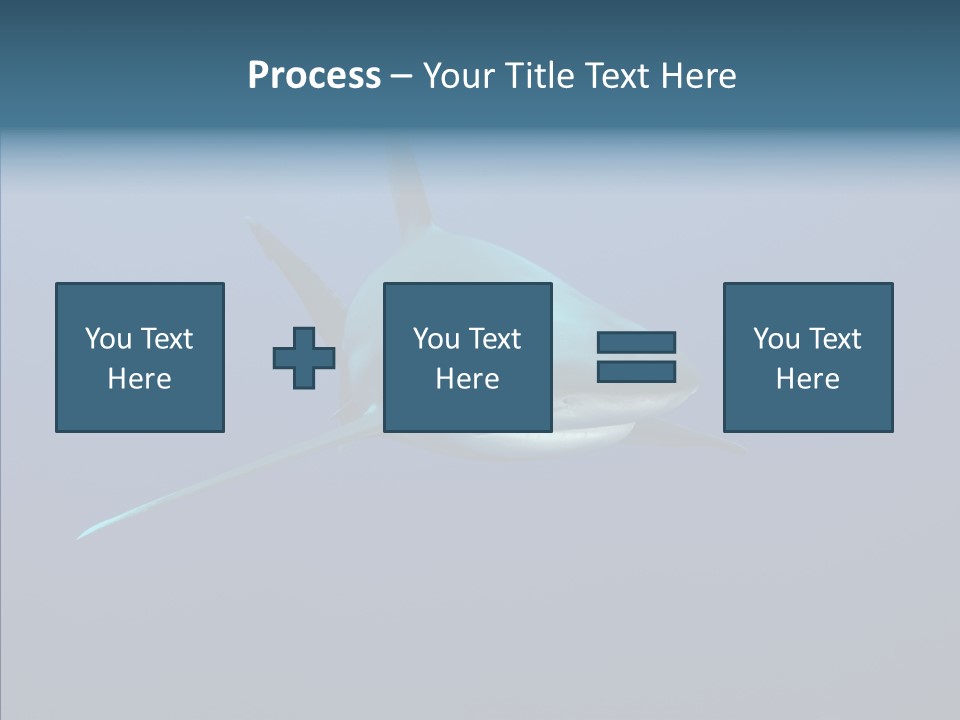 Blue Ocean Shark PowerPoint Template