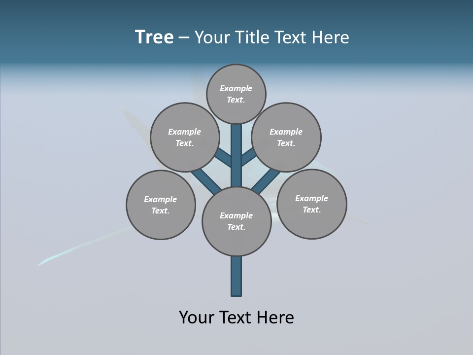 Blue Ocean Shark PowerPoint Template