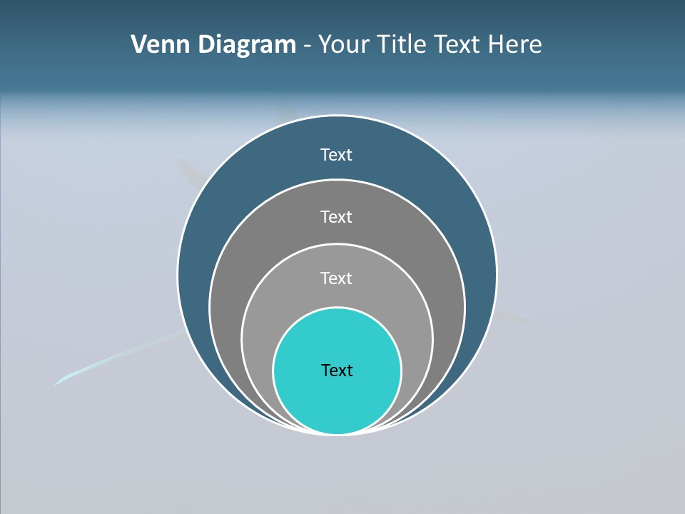 Blue Ocean Shark PowerPoint Template