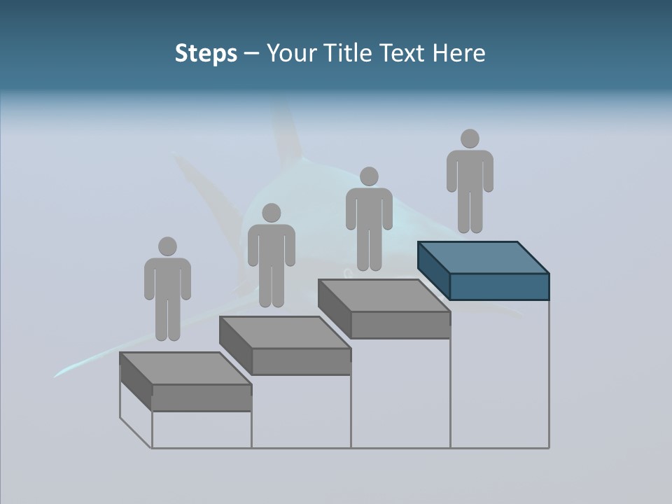 Blue Ocean Shark PowerPoint Template