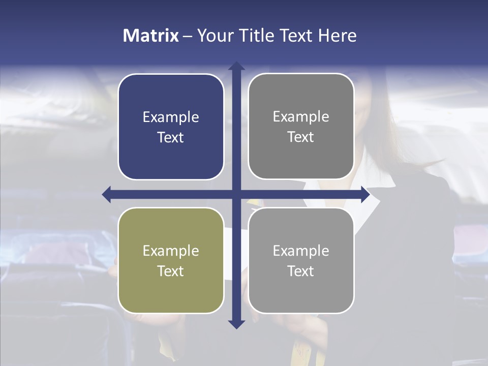 Airliner People Females PowerPoint Template