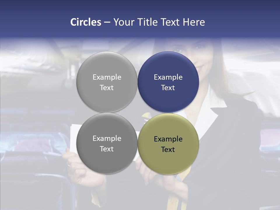 Airliner People Females PowerPoint Template