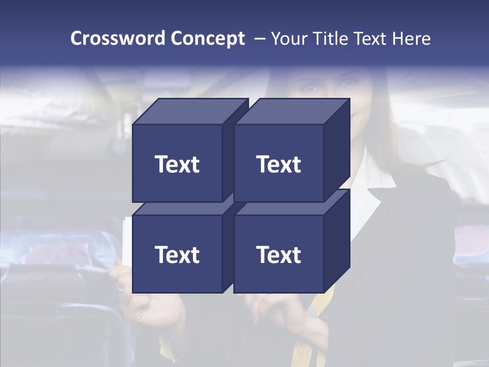 Airliner People Females PowerPoint Template