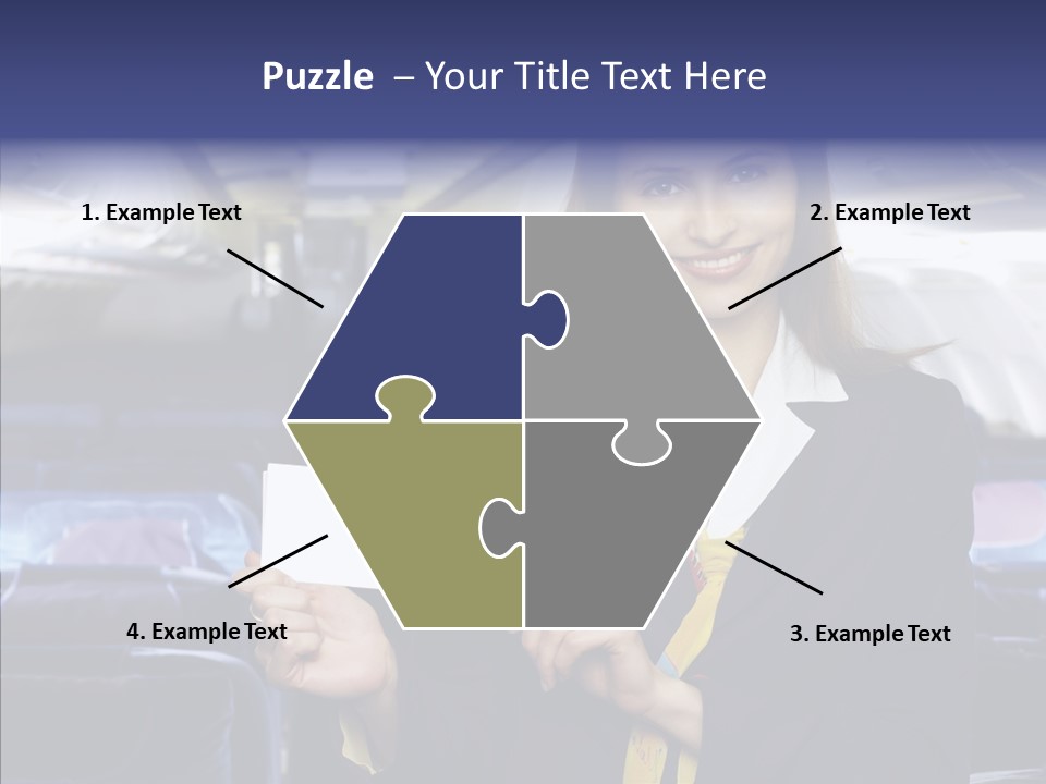 Airliner People Females PowerPoint Template