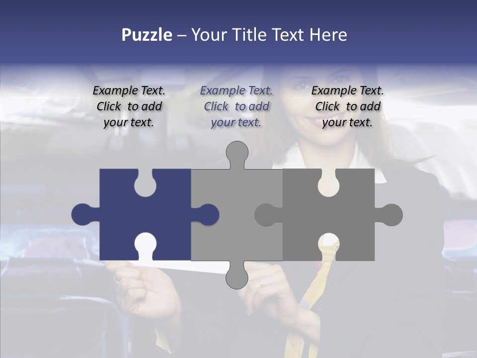 Airliner People Females PowerPoint Template