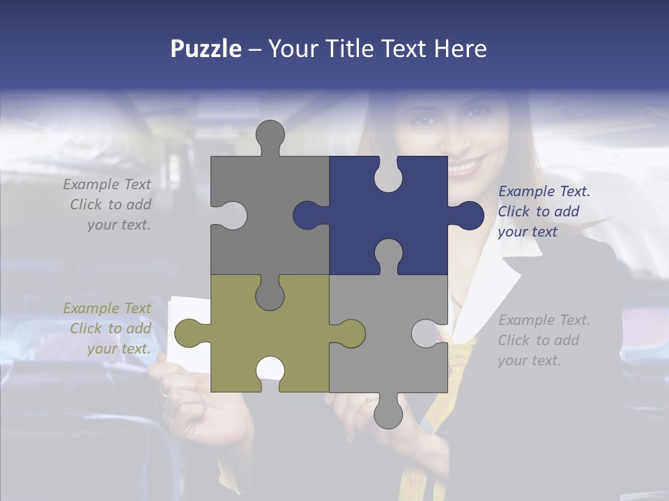 Airliner People Females PowerPoint Template