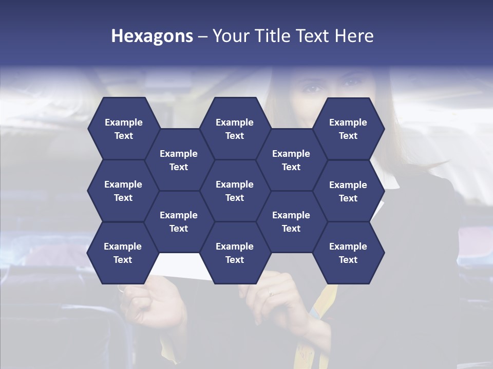 Airliner People Females PowerPoint Template