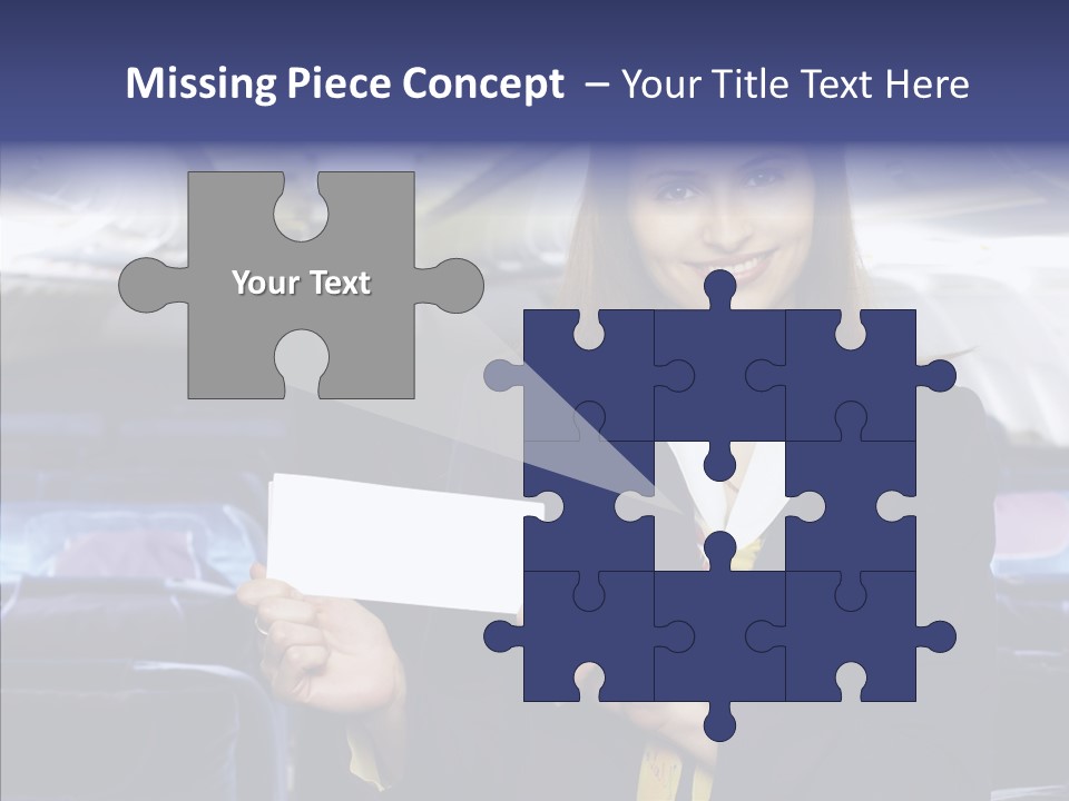 Airliner People Females PowerPoint Template