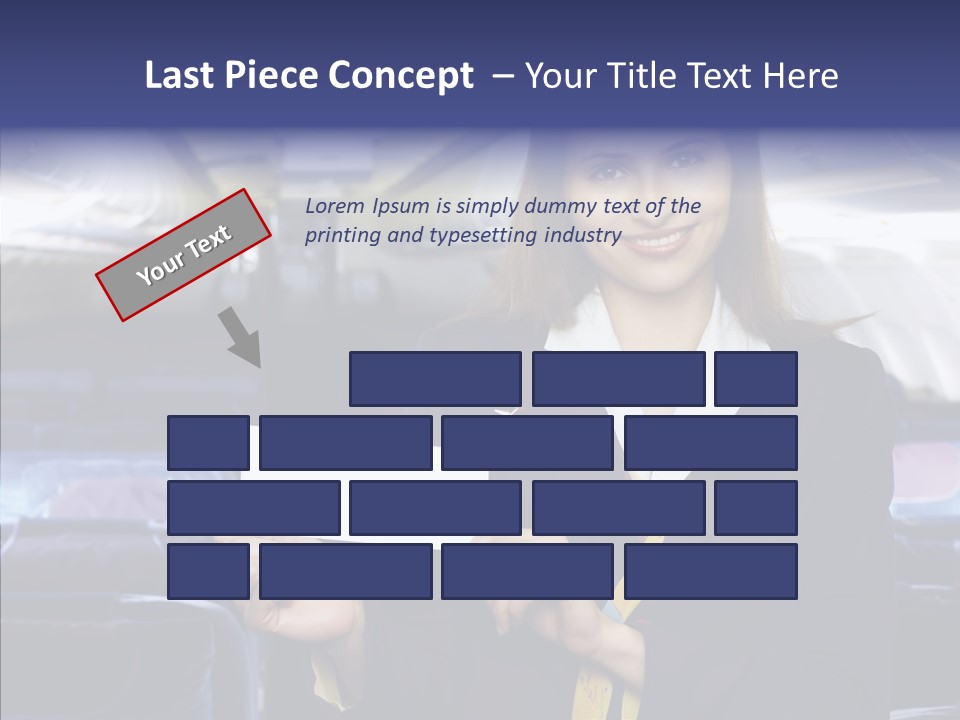 Airliner People Females PowerPoint Template