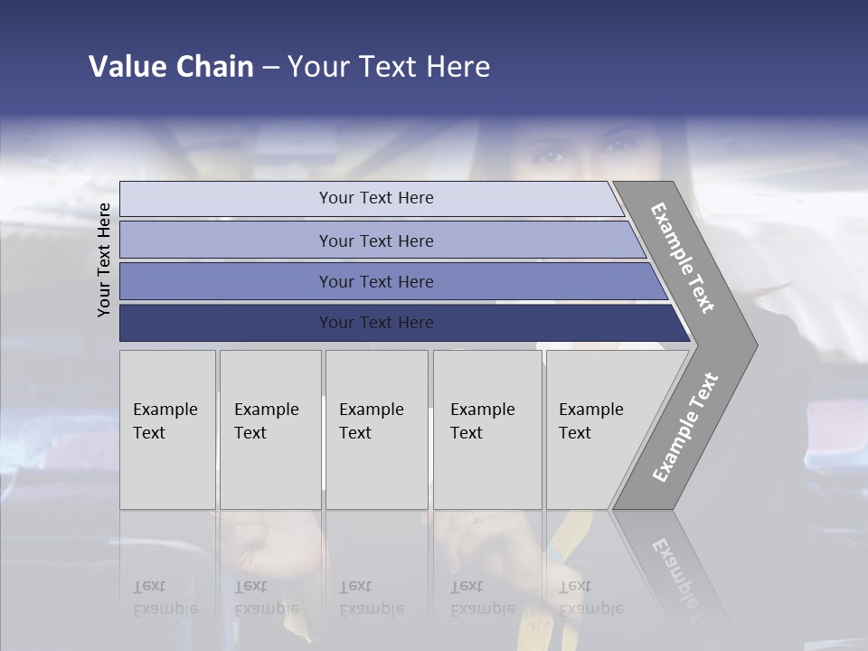 Airliner People Females PowerPoint Template
