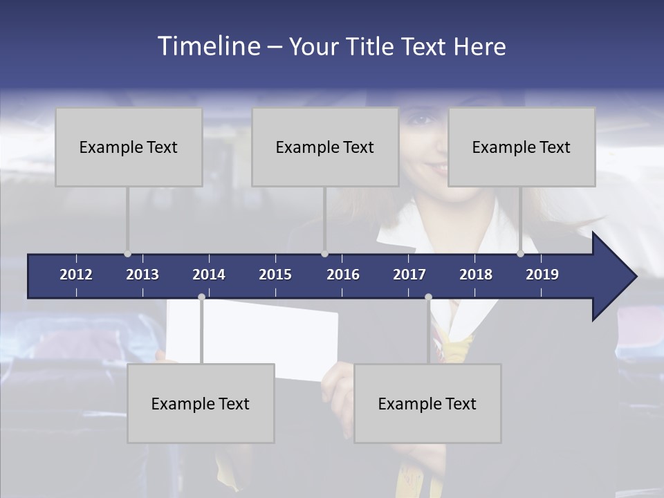 Airliner People Females PowerPoint Template