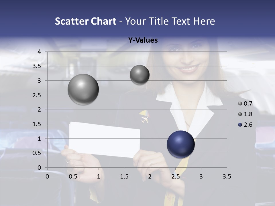 Airliner People Females PowerPoint Template