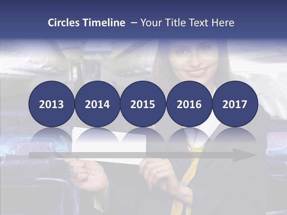 Airliner People Females PowerPoint Template