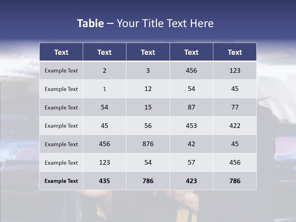 Airliner People Females PowerPoint Template