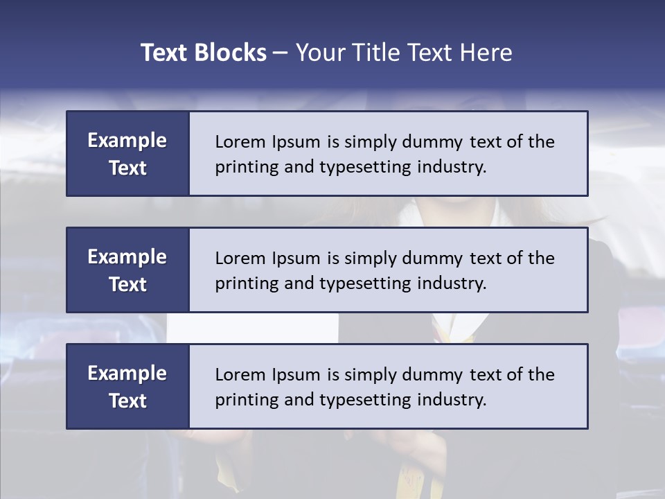 Airliner People Females PowerPoint Template