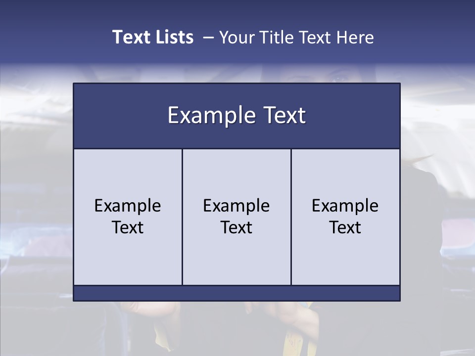 Airliner People Females PowerPoint Template