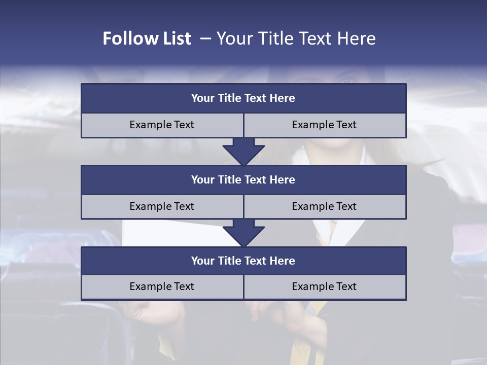 Airliner People Females PowerPoint Template