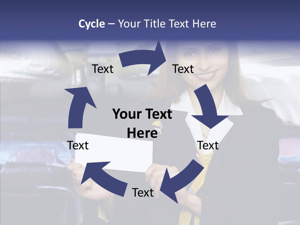 Airliner People Females PowerPoint Template