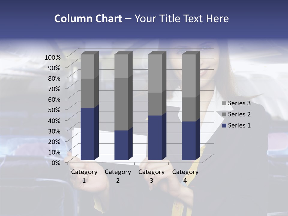 Airliner People Females PowerPoint Template