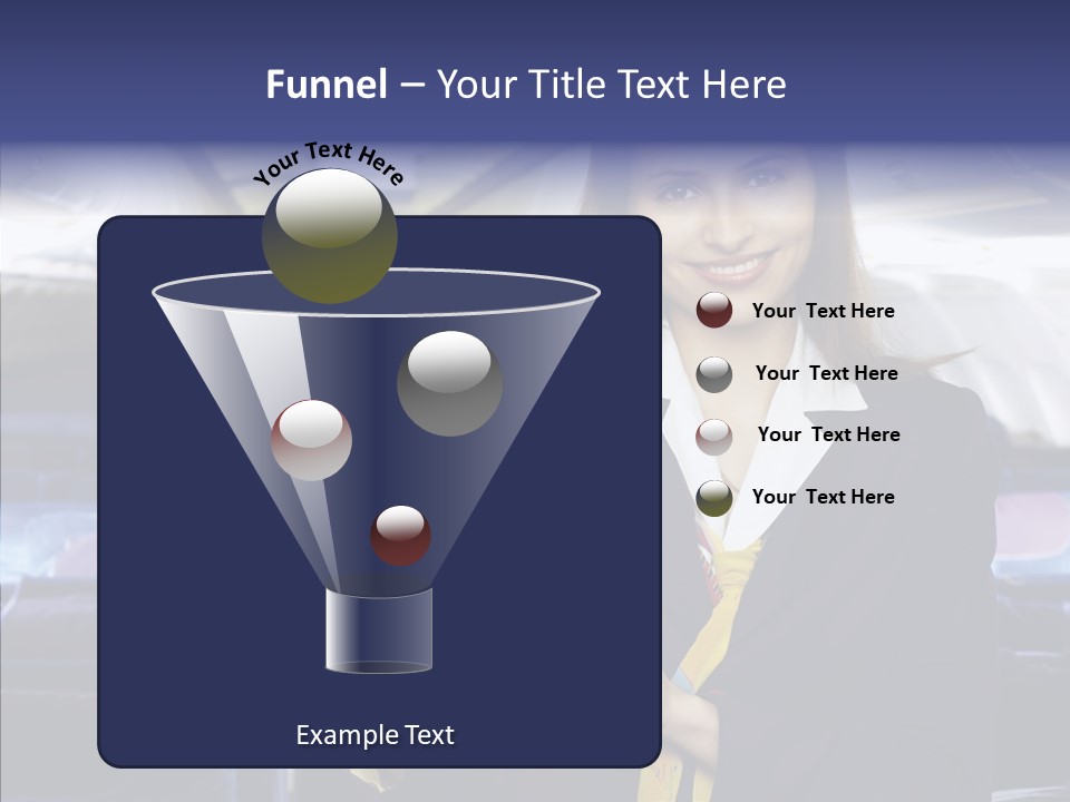 Airliner People Females PowerPoint Template