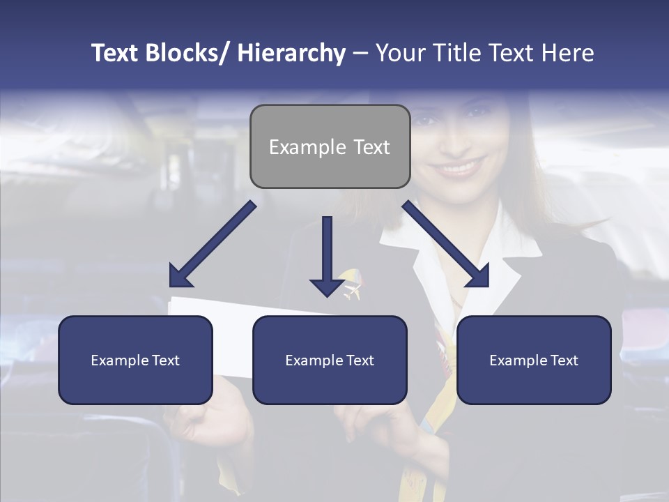 Airliner People Females PowerPoint Template