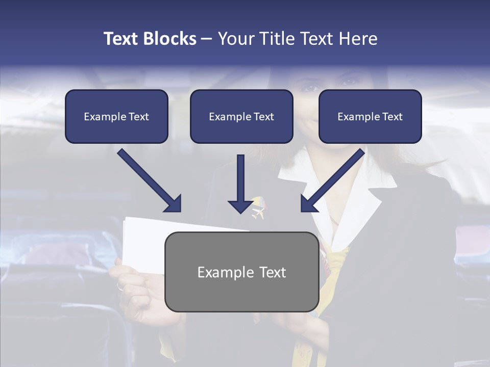 Airliner People Females PowerPoint Template
