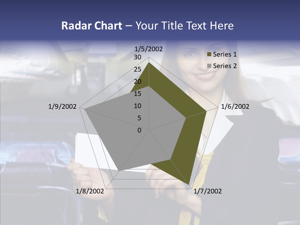 Airliner People Females PowerPoint Template