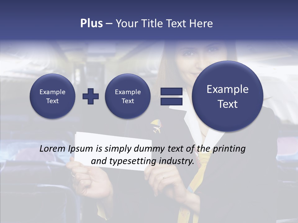 Airliner People Females PowerPoint Template