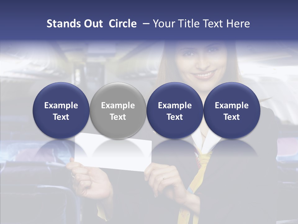 Airliner People Females PowerPoint Template