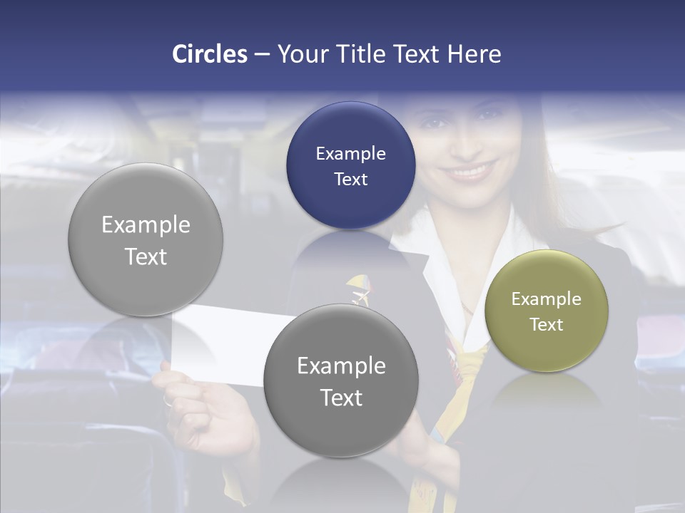 Airliner People Females PowerPoint Template