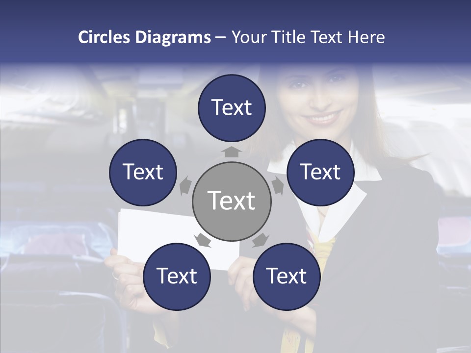 Airliner People Females PowerPoint Template