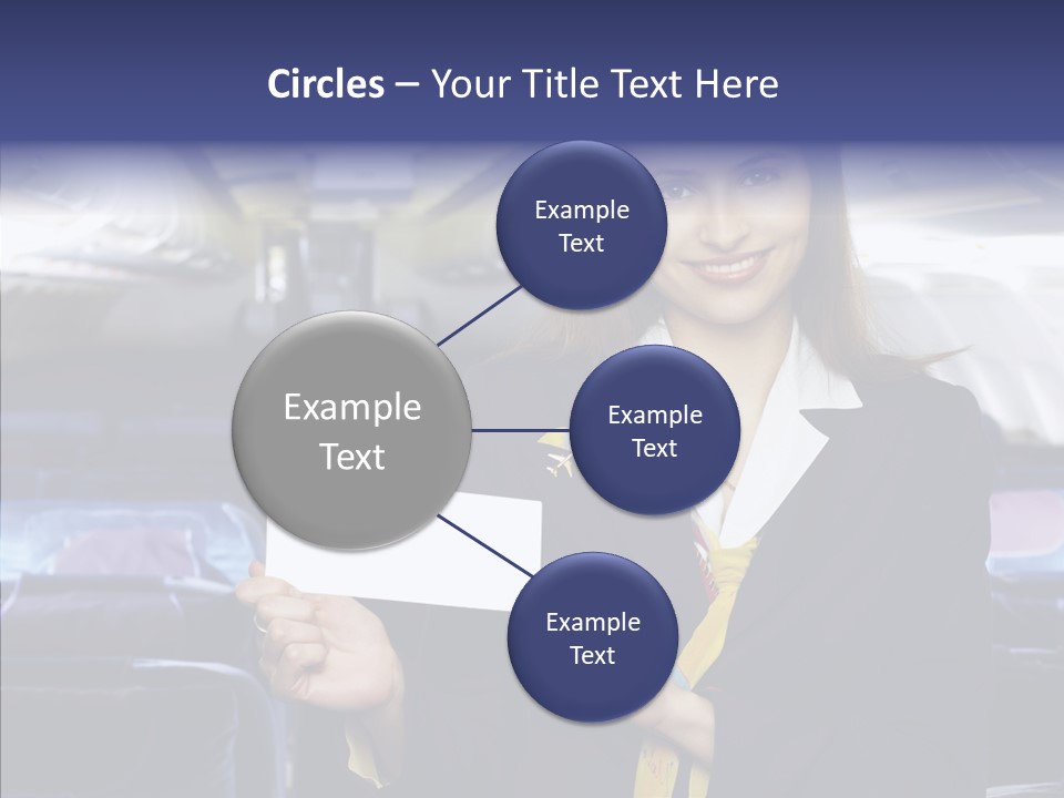 Airliner People Females PowerPoint Template