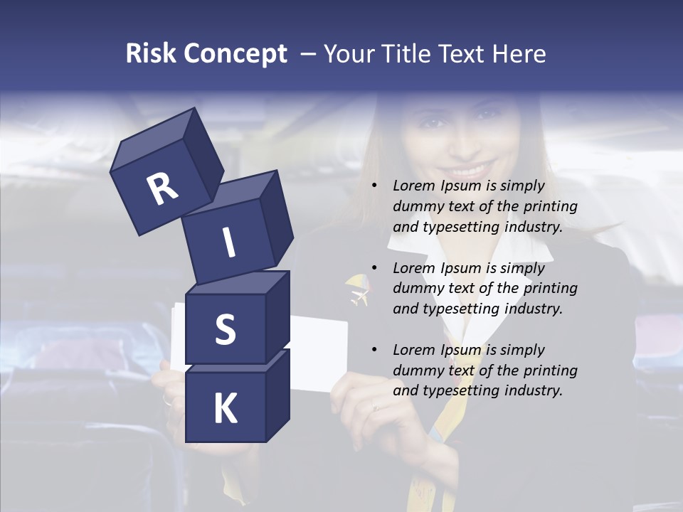 Airliner People Females PowerPoint Template