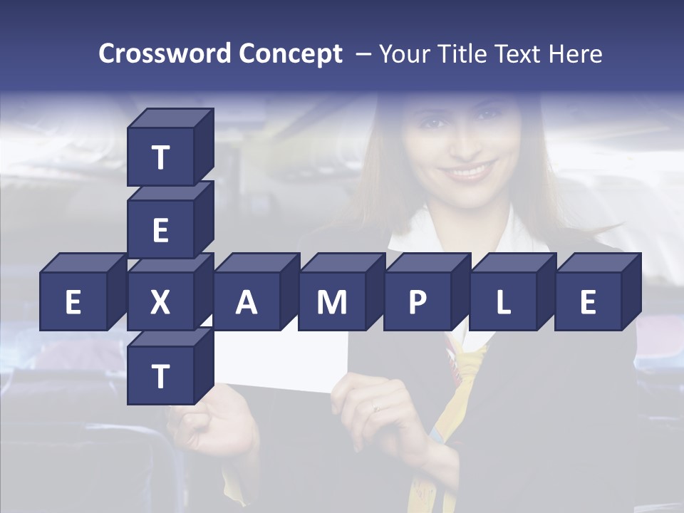 Airliner People Females PowerPoint Template