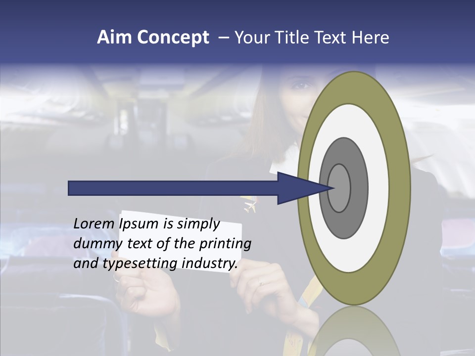 Airliner People Females PowerPoint Template