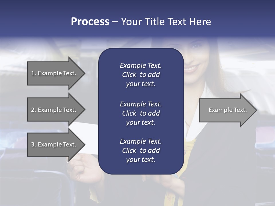 Airliner People Females PowerPoint Template