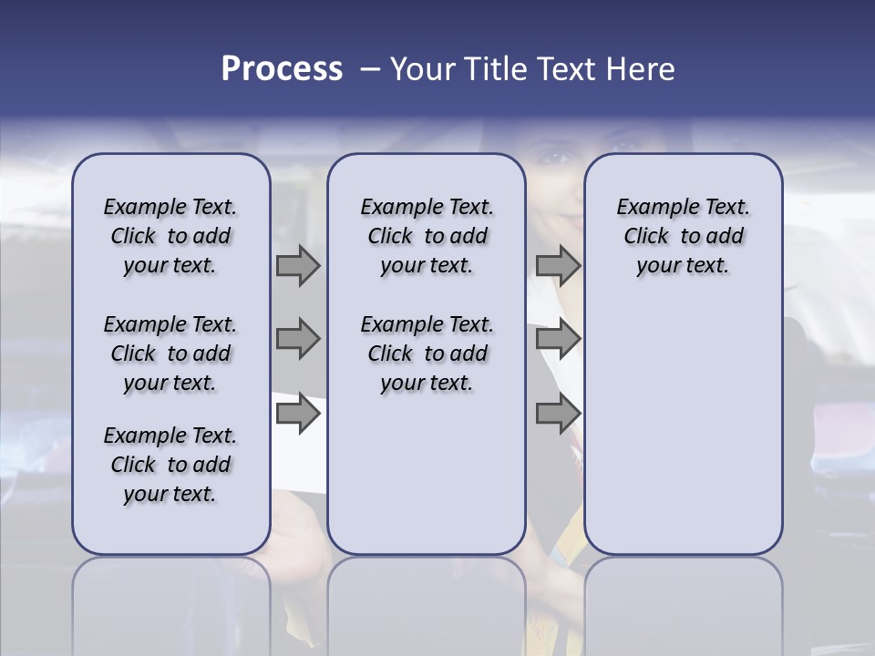 Airliner People Females PowerPoint Template