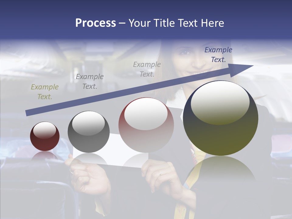 Airliner People Females PowerPoint Template