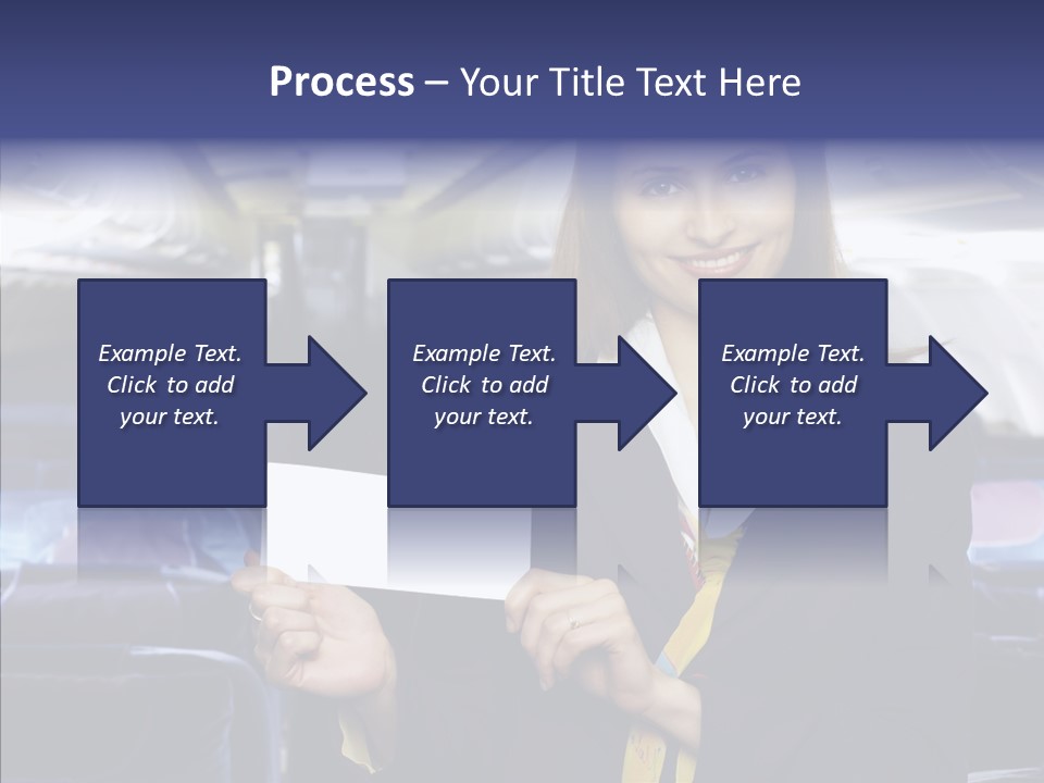 Airliner People Females PowerPoint Template