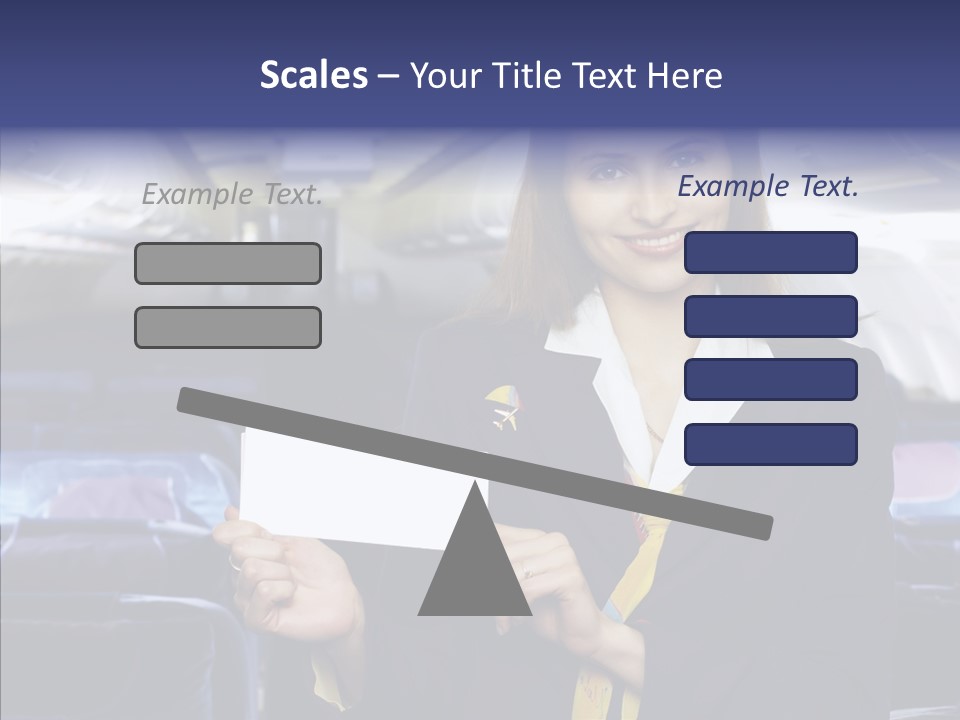 Airliner People Females PowerPoint Template