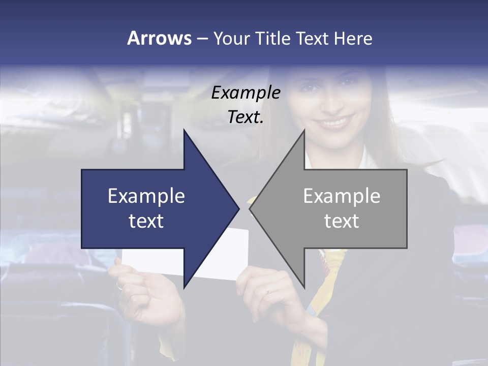 Airliner People Females PowerPoint Template