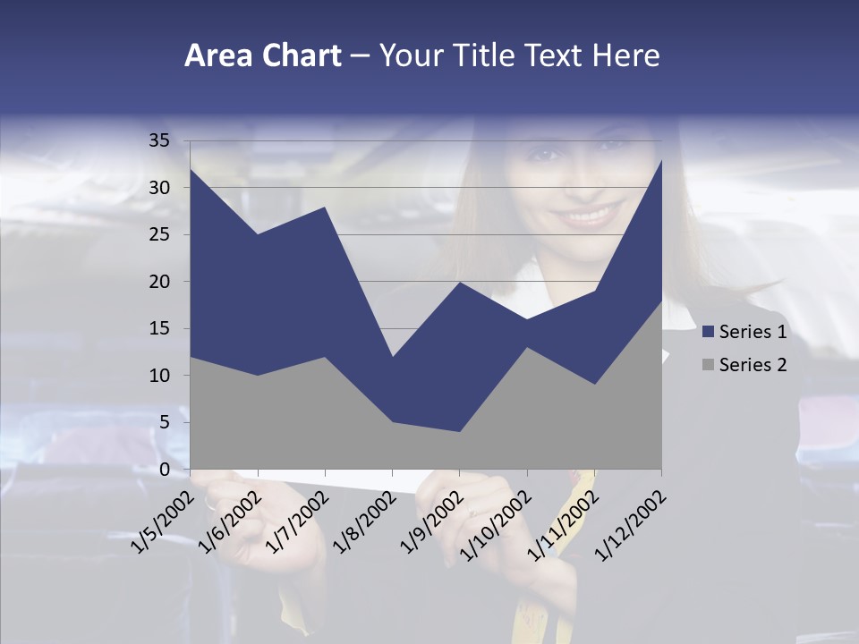 Airliner People Females PowerPoint Template