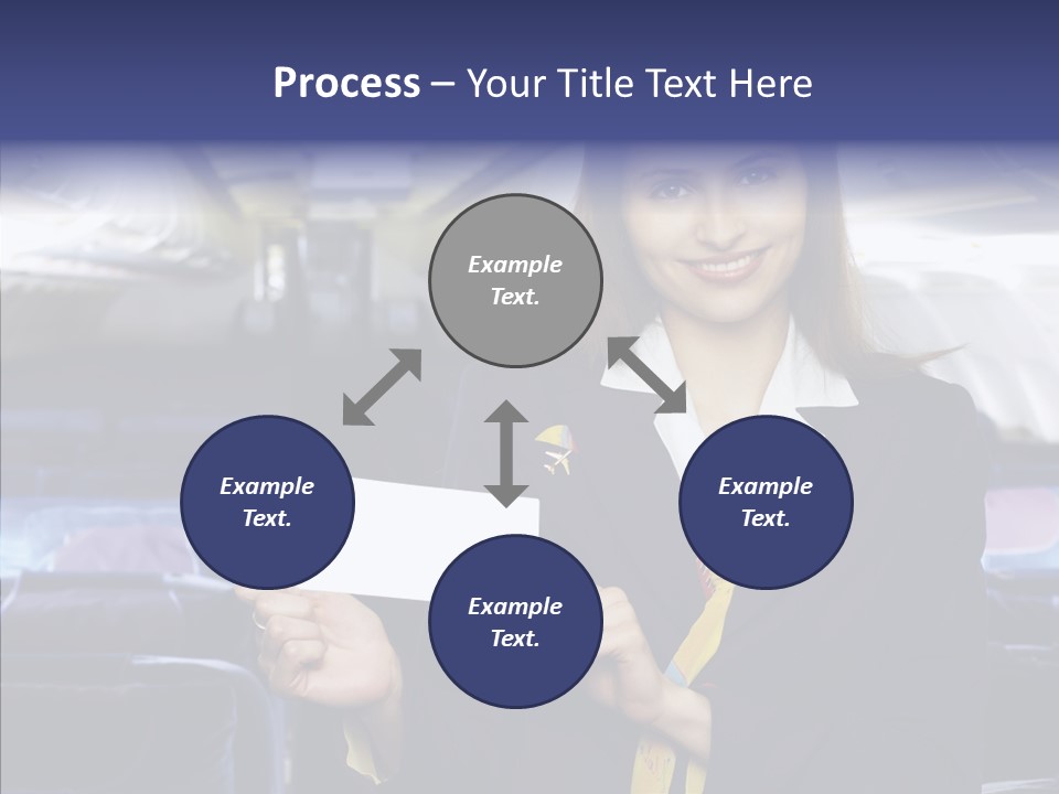Airliner People Females PowerPoint Template