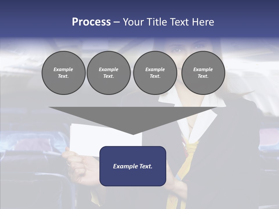 Airliner People Females PowerPoint Template