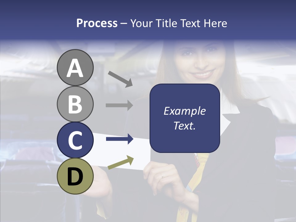Airliner People Females PowerPoint Template