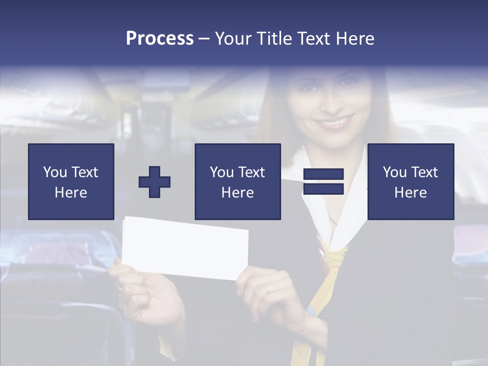 Airliner People Females PowerPoint Template
